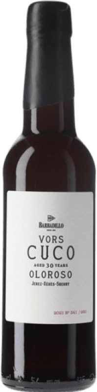 85,95 € 免费送货 | 强化酒 Barbadillo Oloroso Cuco 干 D.O. Jerez-Xérès-Sherry 30 岁 半瓶 37 cl