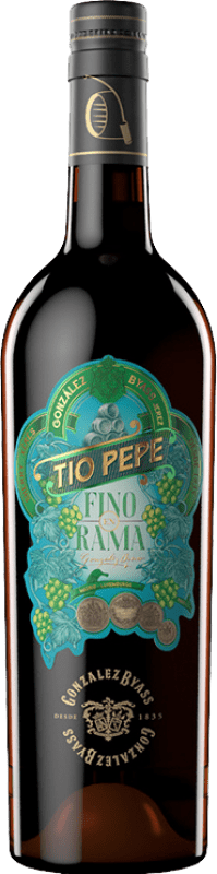 Envío gratis | Vino generoso González Byass Tío Pepe en Rama D.O. Jerez-Xérès-Sherry Andalucía España Palomino Fino Media Botella 37 cl