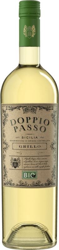 免费送货 | 白葡萄酒 Botter Carlo Doppio Passo D.O.C. Sicilia 西西里岛 意大利 Grillo — 格里洛 Bio — 生态 有机 天然 75 cl