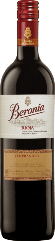 Free Shipping | Red wine Beronia Young D.O.Ca. Rioja The Rioja Spain Tempranillo 75 cl