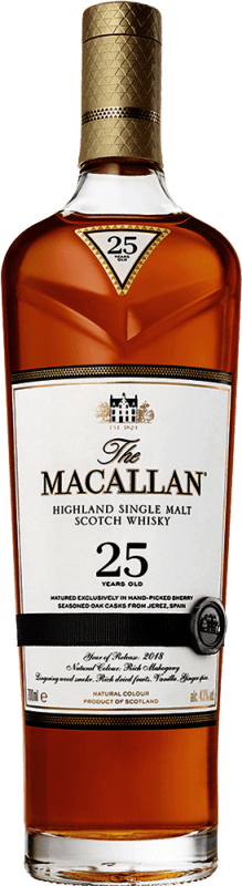 Free Shipping | Whisky Single Malt Macallan Triple Cask Matured Sherry Oak United Kingdom 25 Years 70 cl