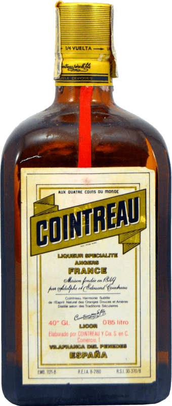 Free Shipping | Spirits Cointreau Collector's Specimen 1980's Spain 80 cl