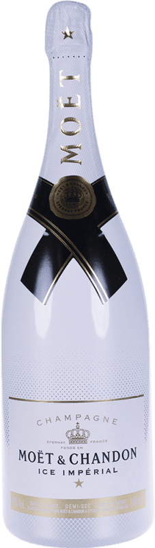 845,95 € | Espumante branco Moët & Chandon Ice Impérial A.O.C. Champagne Champagne França Pinot Preto, Chardonnay, Pinot Meunier Garrafa Jéroboam-Duplo Magnum 3 L