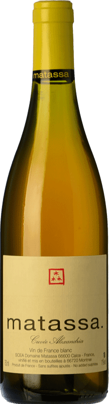 36,95 € Envoi gratuit | Vin blanc Domaine Matassa Cuvée Alexandria Crianza I.G.P. Vin de Pays Côtes Catalanes