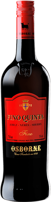 Free Shipping | Fortified wine Osborne Fino Quinta D.O. Manzanilla-Sanlúcar de Barrameda Andalusia Spain Palomino Fino Half Bottle 37 cl