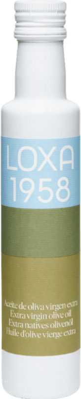 79,95 € | Caja de 15 unidades Aceite de Oliva Loxa 1958 AOVE Virgen Extra España Botellín 25 cl Vidrio