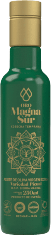送料無料 | オリーブオイル Magnasur Athena Oro — ゴールドエディション, Premium — プレミアム, Cosecha Temprana — 早摘み, EVOO エキストラバージン Jaén スペイン Picual — ピクアル 小瓶 25 cl ガラス