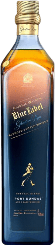 373,95 € Spedizione Gratuita | Whisky Blended Johnnie Walker Blue Label Ghost Port Dundas Rare — Esclusivo