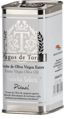 94,95 € | Caixa de 25 unidades Azeite de Oliva Pagos de Toral Cosecha Temprana — Colheita Precoce, AOVE Virgem Extra Jaén Espanha Picual Eco — Biológico Lata 25 cl