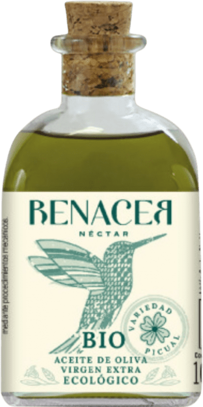 Kostenloser Versand | 24 Einheiten Box Olivenöl Renacer Cosecha Temprana — Frühe Ernte, E-NOL Extra Nativ Córdoba Spanien Picual Bio — Nachhaltig Miniaturflasche 10 cl Glas Nectar — Nektar