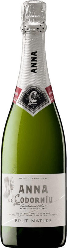 Spedizione Gratuita | Scatola da 3 unità Spumante Bianco Codorníu Anna Brut Nature Riserva D.O. Cava Catalogna Spagna Macabeo, Xarel·lo, Chardonnay, Parellada Bottiglietta 20 cl