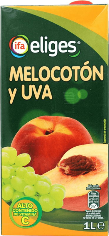 Envio grátis | Sumo Eliges Espanha 1 L Melocotón — Pêssego, Uva