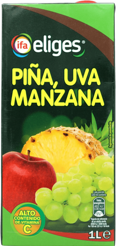 Envoi gratuit | Jus Eliges Espagne 1 L Manzana — Pomme, Piña — Ananas, Uva — Raisin