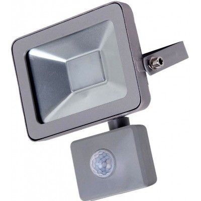 19,95 € Free Shipping | Flood and spotlight 20W 2700K Very warm light. Rectangular Shape 16×11 cm. PROLINE High brightness. Motion Detector. EPISTAR SMD LED Chip Terrace and garden. Aluminum and Tempered glass. Gray Color
