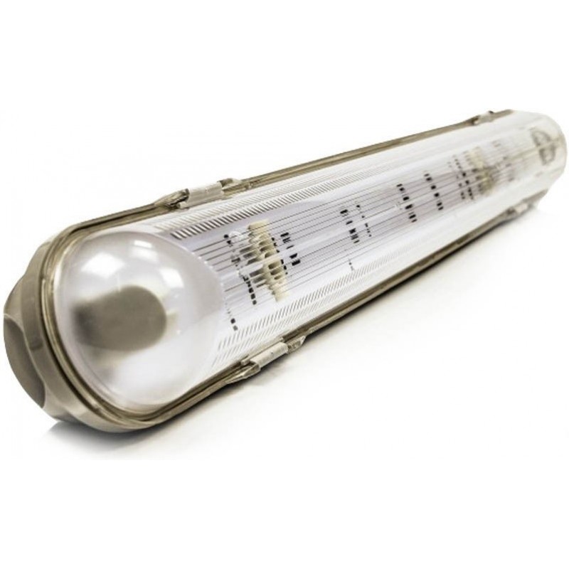31,95 € Kostenloser Versand | Deckenlampe 150 cm. Wasserdichtes Gehäuse für 1 × LED-Röhre Lager, garage und öffentlicher raum