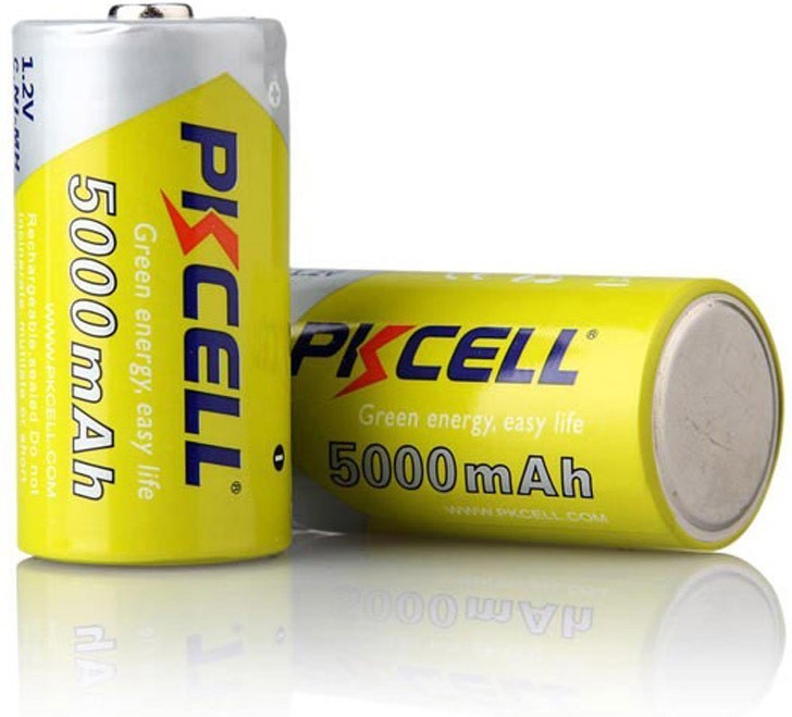 24,95 € 送料無料 | 2個入りボックス バッテリー PKCell PK2081 C (LR14) 1.2V 充電式バッテリー。ブリスター×2ユニットでお届け