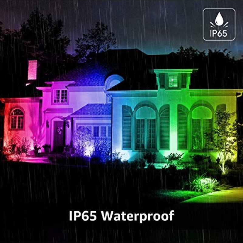 34,95 € Free Shipping | Flood and spotlight 50W RGB Multicolor with remote control Terrace, garden and facilities. Aluminum. Gray and black Color