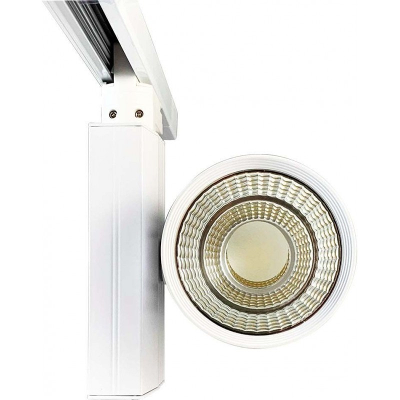 76,95 € Free Shipping | Indoor spotlight 35W 4500K Neutral light. 21×15 cm. LED track spotlight. Track light Store and showcase. White Color