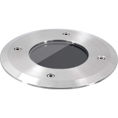 14,95 € Free Shipping | Luminous beacon Round Shape Ø 11 cm. Recessed floor spotlight. Resistant to corrosion, salt and chlorine Terrace and garden. 316 stainless steel. Stainless steel Color