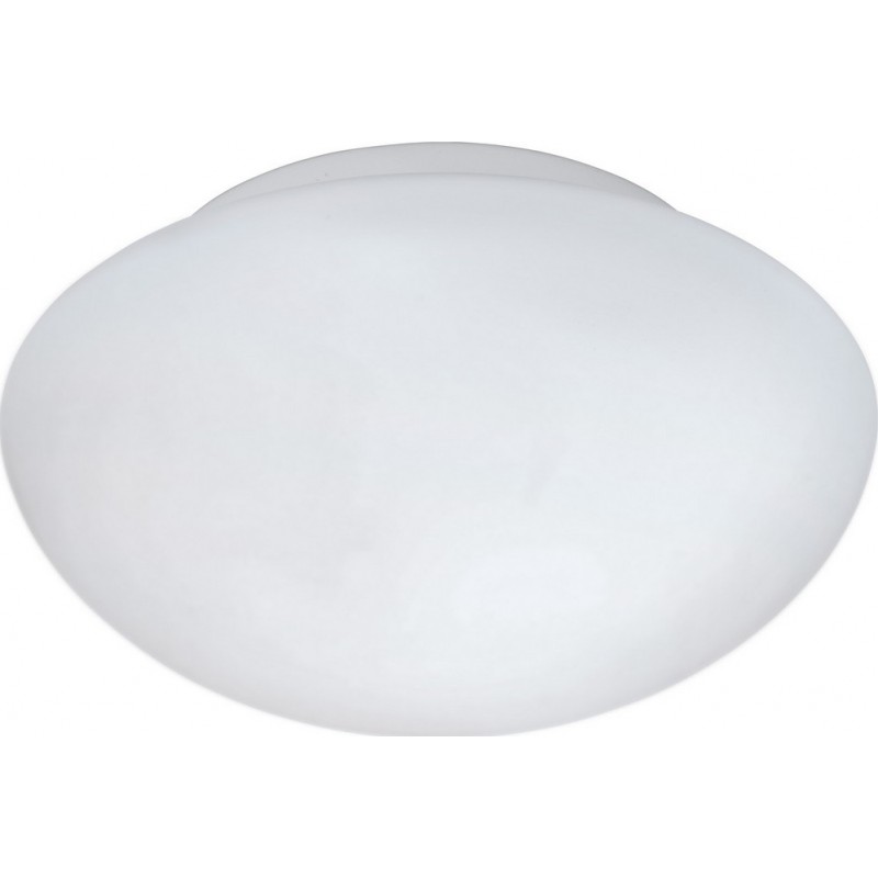 24,95 € Free Shipping | Indoor ceiling light Eglo Ella 60W Spherical Shape Ø 20 cm. Classic Style. Steel, glass and opal glass. White Color
