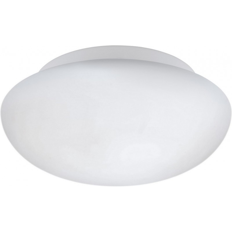 36,95 € Free Shipping | Indoor ceiling light Eglo Ella 60W Spherical Shape Ø 28 cm. Classic Style. Steel, glass and opal glass. White Color