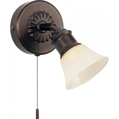 Indoor spotlight Eglo Alamo 33W Ø 9 cm. Steel, glass and lacquered glass. Beige, white, brown and dark brown Color