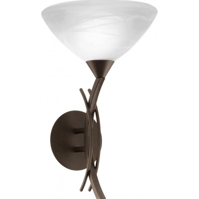 Настенный светильник для дома Eglo Vinovo 60W 43×25 cm. Гостинная, спальная комната и лобби. Дизайн Стиль. Стали и Стекло. Белый, коричневый и темно коричневый Цвет