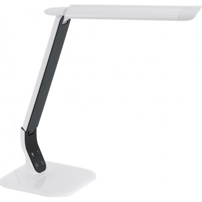 99,95 € Free Shipping | Desk lamp Eglo Sellano 6W 3000K Warm light. Extended Shape 43 cm. Office and work zone. Modern, sophisticated and design Style. Steel and plastic. White Color