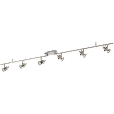 135,95 € Envoi gratuit | Projecteur d'intérieur Eglo Tukon 3 20W Façonner Étendue 157×7 cm. Salle, salle à manger et chambre. Style moderne. Acier. Couleur nickel et nickel mat