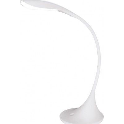 76,95 € Free Shipping | Desk lamp Eglo Dambera 4.5W 3000K Warm light. 38 cm. Plastic. White Color