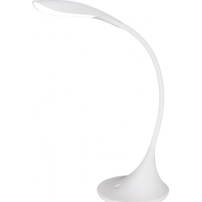 Lampada de escritorio Eglo Dambera 4.5W 3000K Luz quente. 38 cm. Plástico. Cor branco