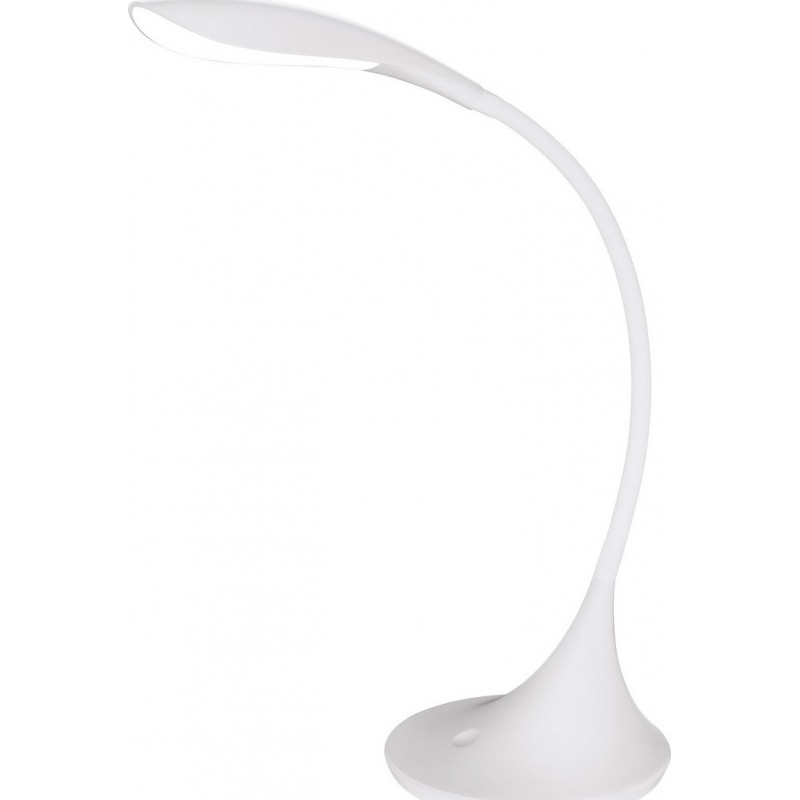 65,95 € Free Shipping | Desk lamp Eglo Dambera 4.5W 3000K Warm light. 38 cm. Plastic. White Color