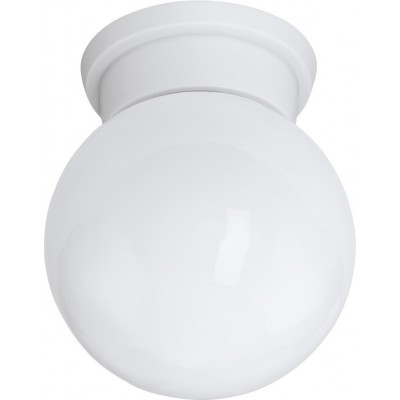 Внутренний потолочный светильник Eglo Durelo 28W Ø 16 cm. Классический Стиль. Пластик и Стекло. Белый Цвет