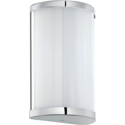 Indoor wall light Eglo Cupella 9W 3000K Warm light. Cylindrical Shape 18×11 cm. Kitchen, lobby and bathroom. Modern and design Style. Steel and plastic. White, plated chrome and silver Color