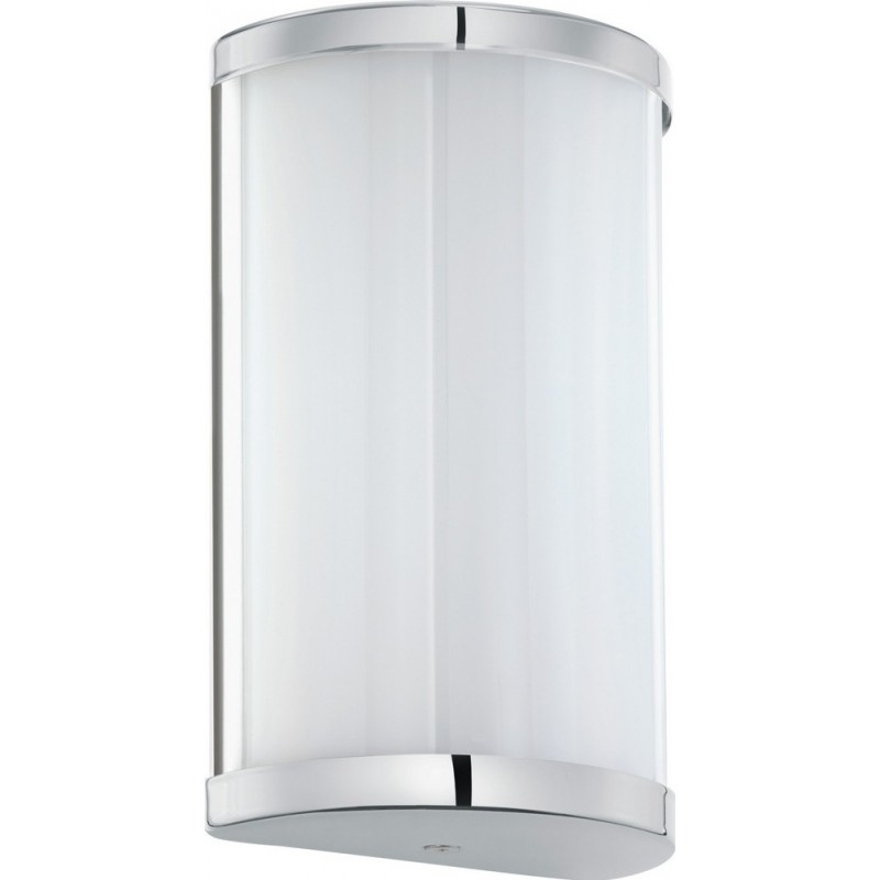 Indoor wall light Eglo Cupella 9W 3000K Warm light. Cylindrical Shape 18×11 cm. Kitchen, lobby and bathroom. Modern and design Style. Steel and plastic. White, plated chrome and silver Color