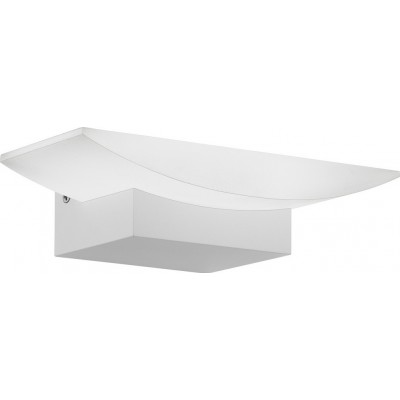 56,95 € Envío gratis | Aplique de pared interior Eglo Metrass 5.5W 3000K Luz cálida. 20×11 cm. Aluminio y plástico. Color blanco y satinado