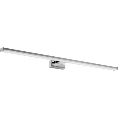 83,95 € Envio grátis | Iluminação de móveis Eglo Pandella 1 14W 4000K Luz neutra. 78×4 cm. Lâmpada de espelho Alumínio e plástico. Cor branco, cromado e prata