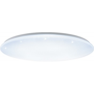 239,95 € Free Shipping | Indoor ceiling light Eglo Giron S 80W 3000K Warm light. Spherical Shape Ø 100 cm. Kitchen and bathroom. Classic Style. Steel and plastic. White Color
