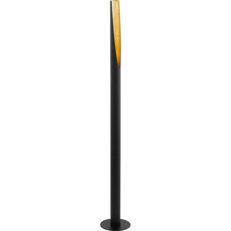 138,95 € Free Shipping | Floor lamp Eglo Barbotto 5W Cylindrical Shape Ø 6 cm. Dining room, bedroom and office. Modern, sophisticated and design Style. Steel. Golden and black Color