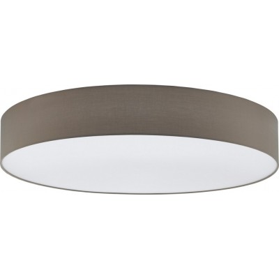 193,95 € Envio grátis | Luz de teto interna Eglo Pasteri 175W Ø 98 cm. Aço e têxtil. Cor branco e cinza