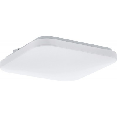屋内シーリングライト Eglo Frania 11.5W 3000K 暖かい光. 平方 形状 28×28 cm. キッチン そして バスルーム. クラシック スタイル. 鋼 そして プラスチック. 白い カラー