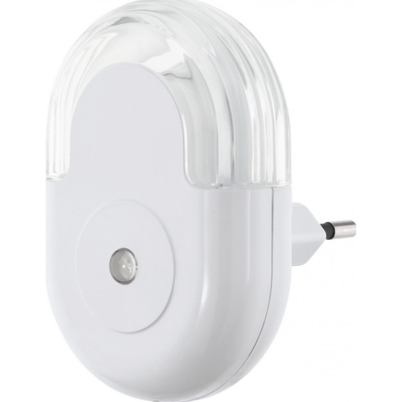 8,95 € Free Shipping | Night light Eglo Tineo 0.3W 3000K Warm light. 9×7 cm. Plug lamp Plastic. White Color