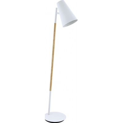 Lampada da pavimento Eglo Arasi 40W 140×36 cm. Acciaio. Colore bianca e marrone