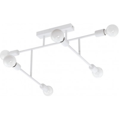 104,95 € Spedizione Gratuita | Lampadario Eglo Belsiana 240W 89×51 cm. Acciaio. Colore bianca