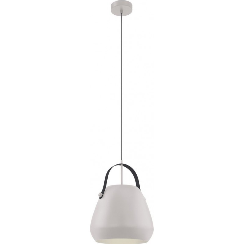 59,95 € Free Shipping | Hanging lamp Eglo Bednall 60W Conical Shape Ø 29 cm. Living room and dining room. Retro and vintage Style. Steel. Gray and black Color