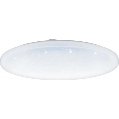 94,95 € Free Shipping | Indoor ceiling light Eglo Frania S 50W 3000K Warm light. Round Shape Ø 55 cm. Classic Style. Steel and plastic. White Color