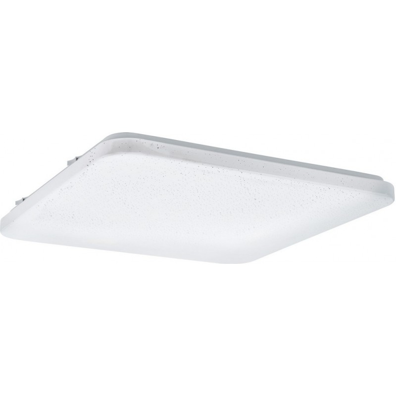 79,95 € Free Shipping | Indoor ceiling light Eglo Frania S 50W 3000K Warm light. Square Shape 53×53 cm. Classic Style. Steel and plastic. White Color