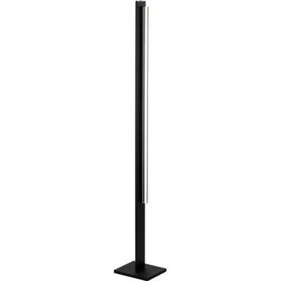 175,95 € Free Shipping | Floor lamp Eglo Spadafora 20W 3000K Warm light. 160×8 cm. Aluminum and plastic. White and black Color