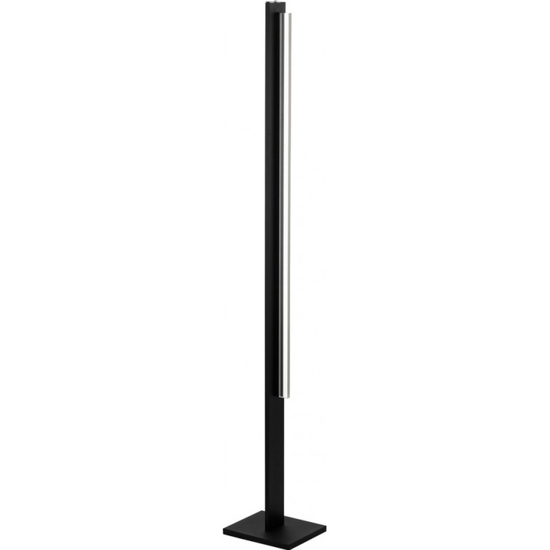 175,95 € Free Shipping | Floor lamp Eglo Spadafora 20W 3000K Warm light. Cylindrical Shape 160×8 cm. Living room, dining room and bedroom. Modern, sophisticated and design Style. Aluminum and plastic. White and black Color
