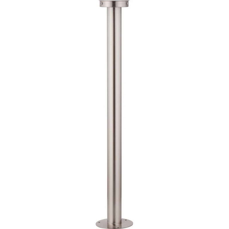 75,95 € Free Shipping | Streetlight Eglo Nisia 60W Cylindrical Shape Ø 20 cm. Floor lamp Terrace, garden and pool. Modern and design Style. Steel, stainless steel and glass. Stainless steel, white and silver Color